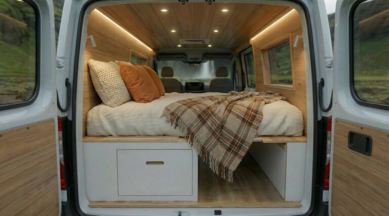 The tour of Iceland in a converted van.