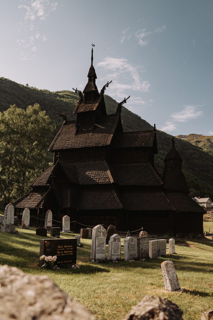 Église en bois debout en Norvège