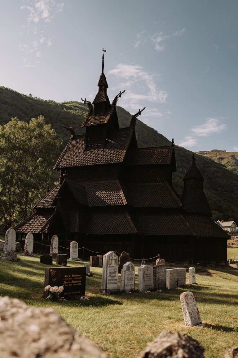 Église en bois debout en Norvège