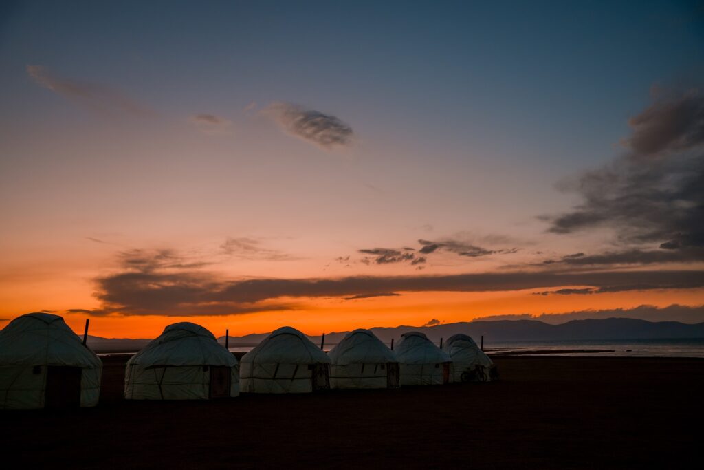 Sunset yurt camp
