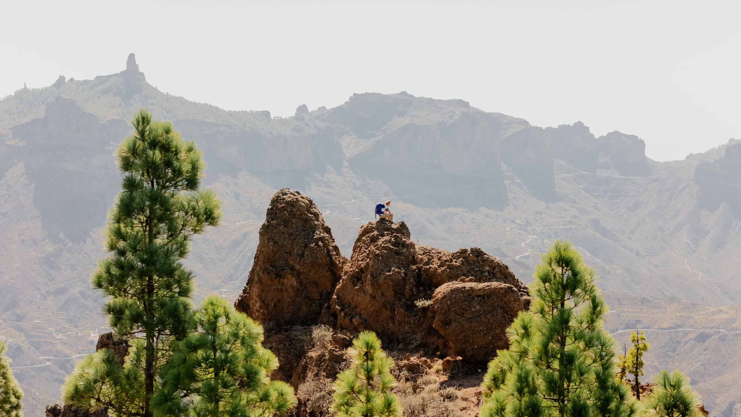 Hiking around Roque Nublo in Gran Canaria