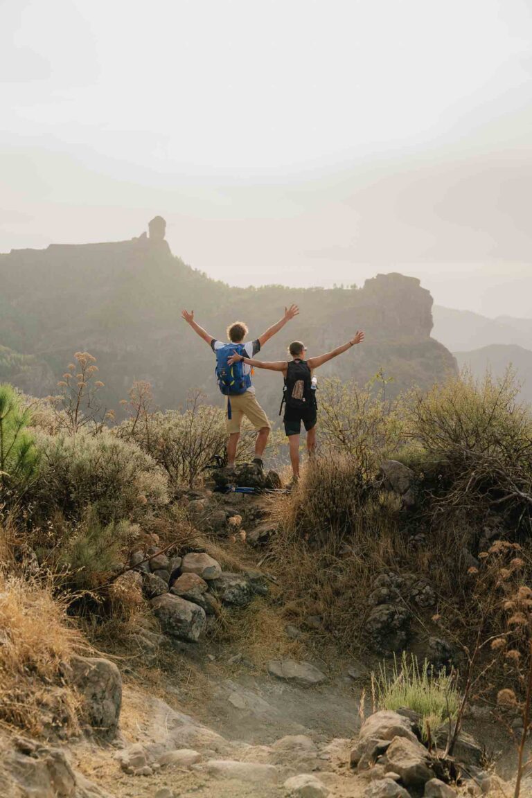 Hiking at Roque Nublo