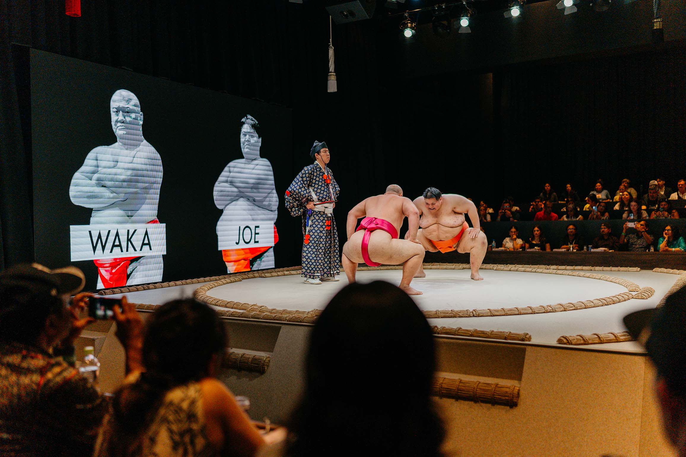Combat de sumo à Hirakuza Sumo Hall osaka