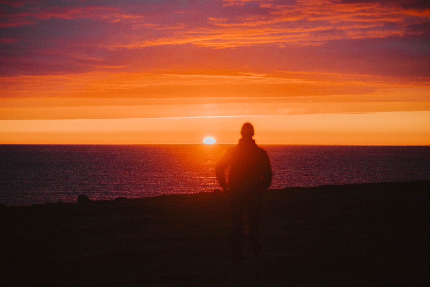 Soleil qui ne se couche pas en Islande