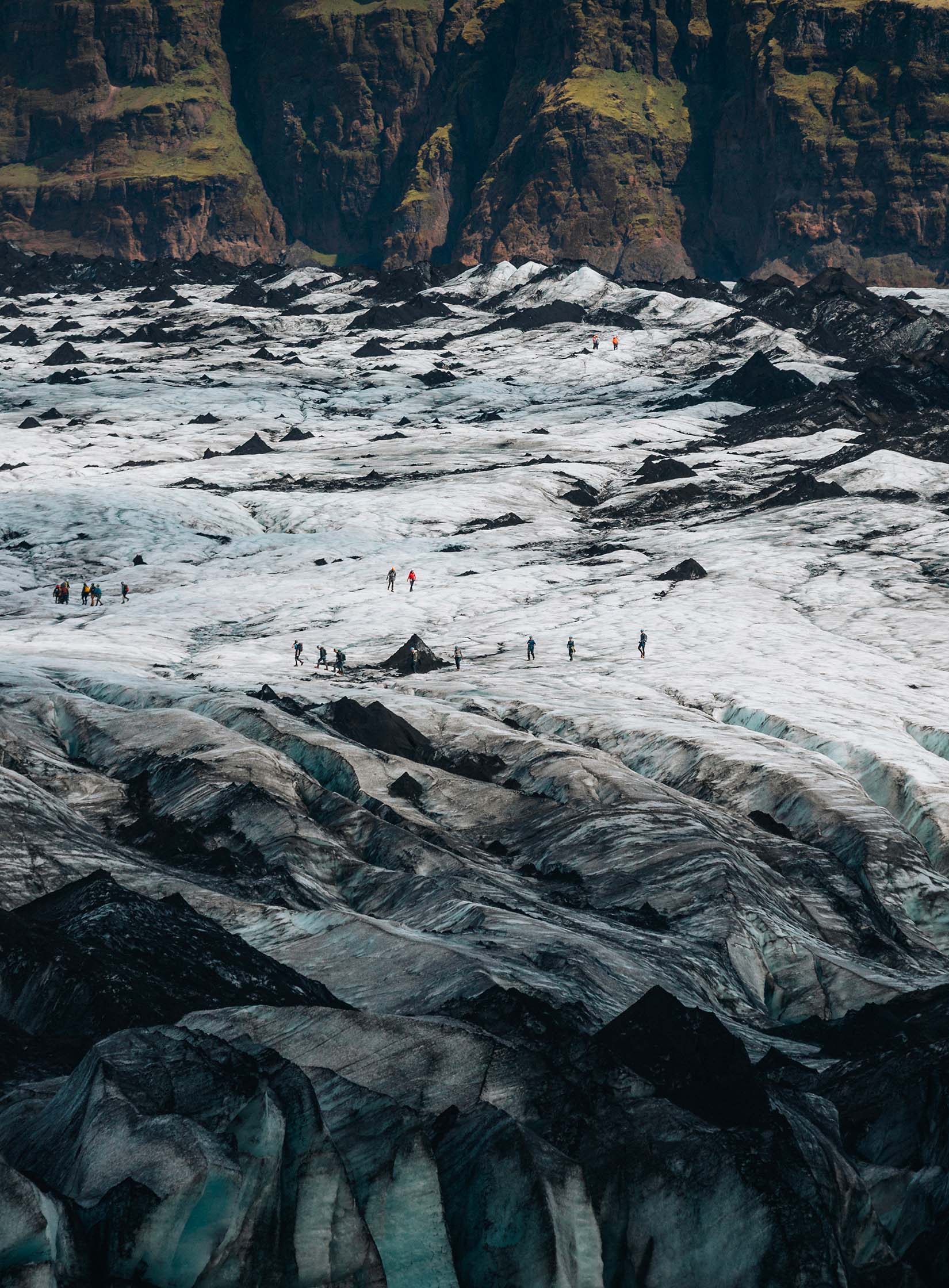 Glacier dans le parc national de Vatnajökull en islande