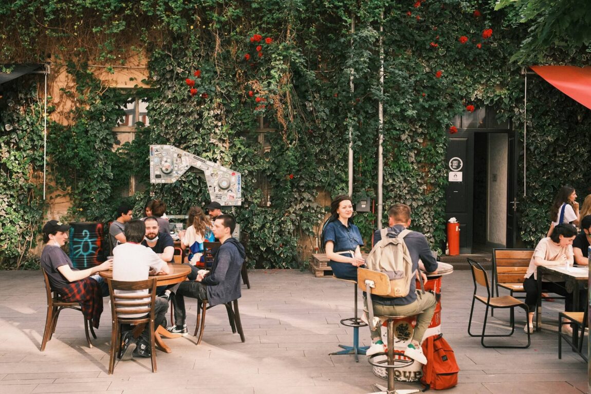 Terrasse à Tibilissi, Géorgie