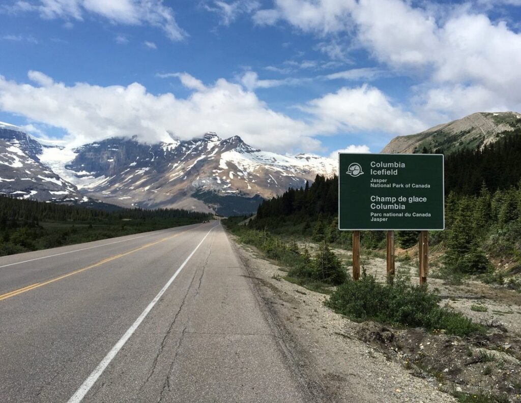 Straße in Jasper, Kanada