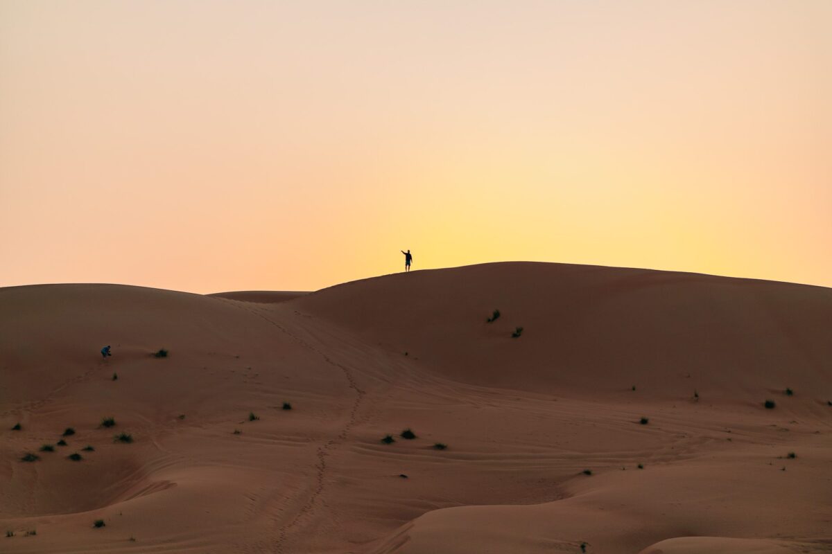 Désert Oman soleil paysage