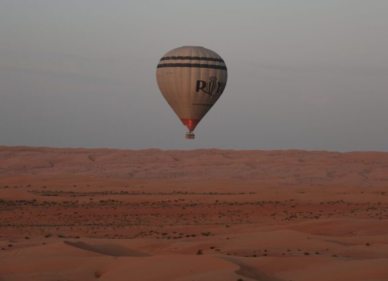 Hot air balloon desert Oman