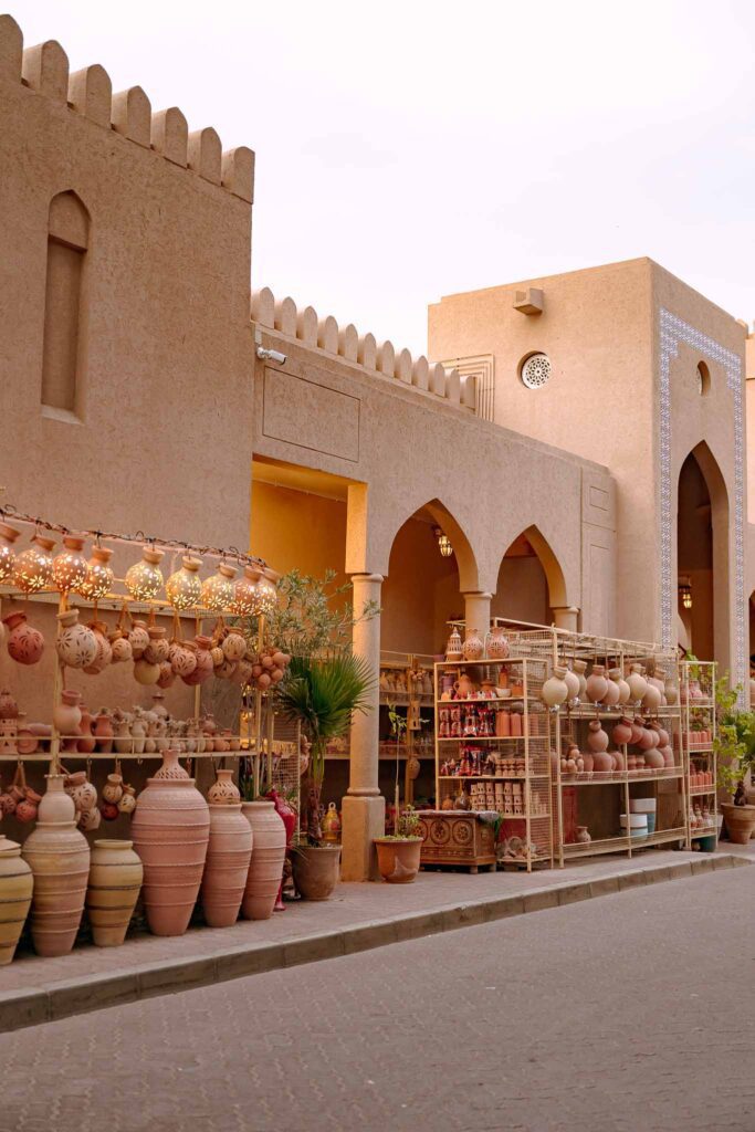 Nizwa Souq with pottery