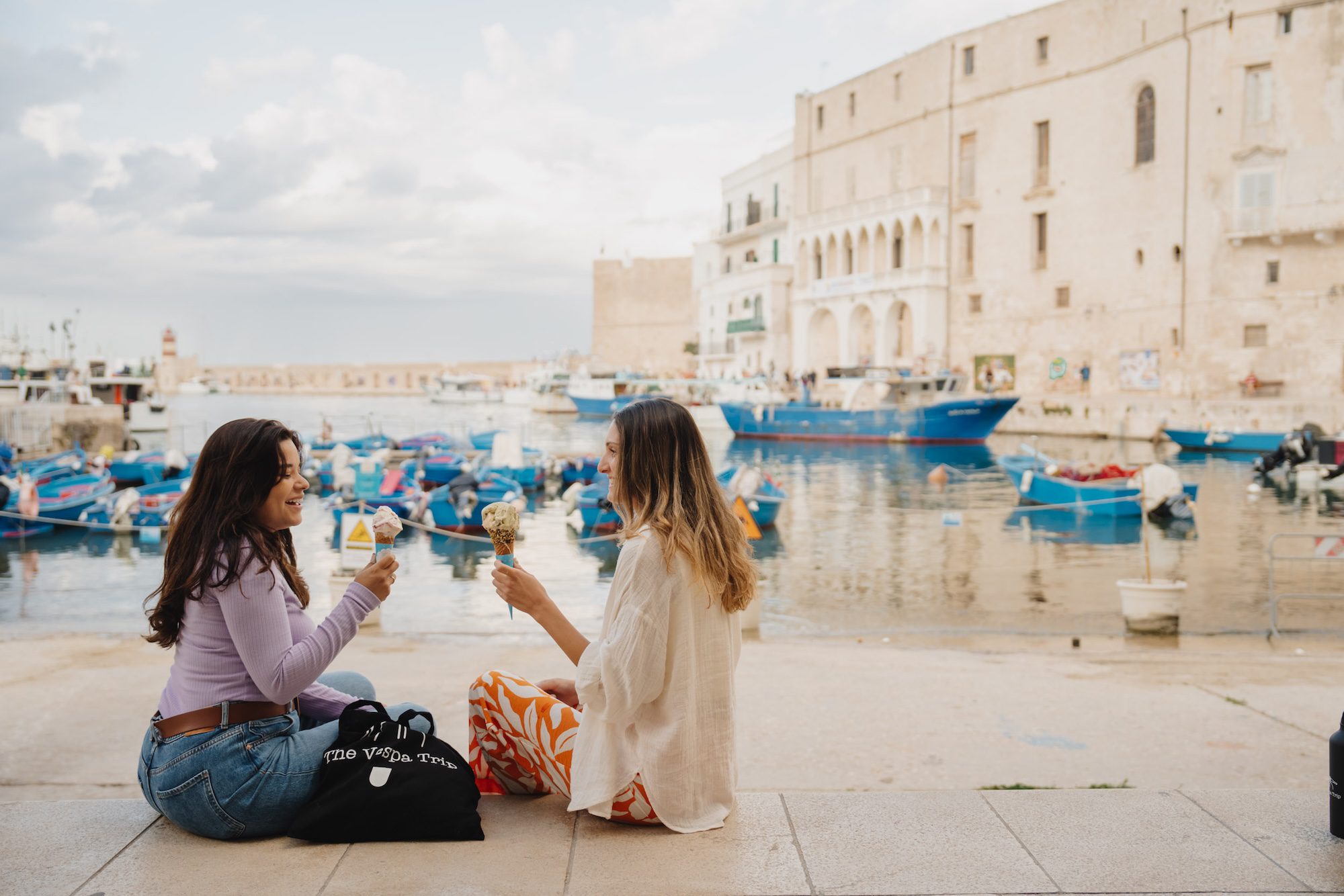 puglia apulien polignano a mare gelato italie roadtrip