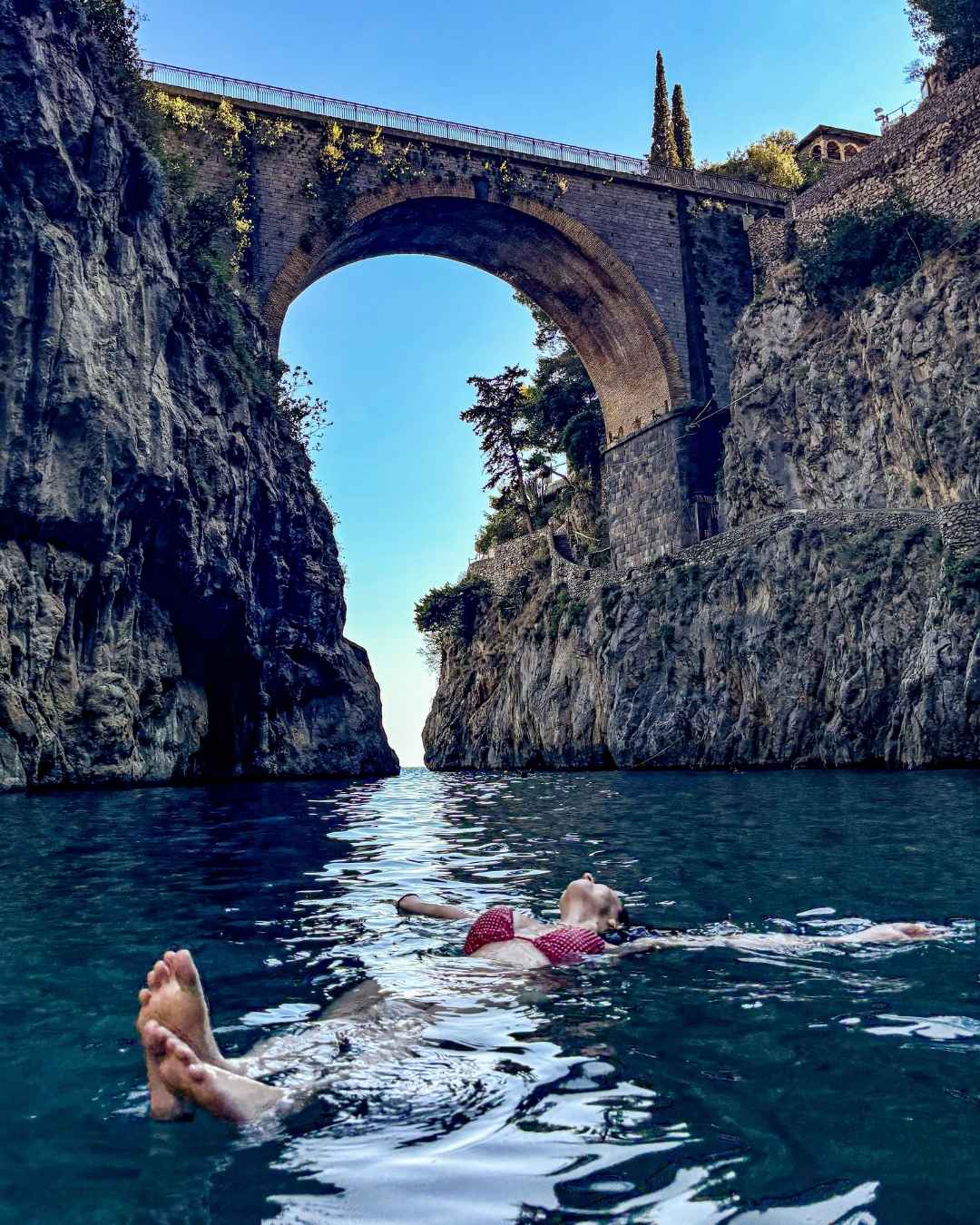 Fiordo di Furore, un spot de baignade célèbre à Amalfi.