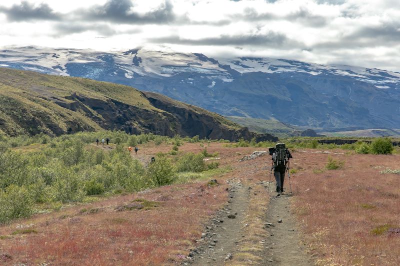 The Iceland Trail - Þórsmörk Langidalur Hiking in Iceland on the Laugavegur trail