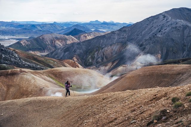 Hiking in Iceland on the Laugavegur trail