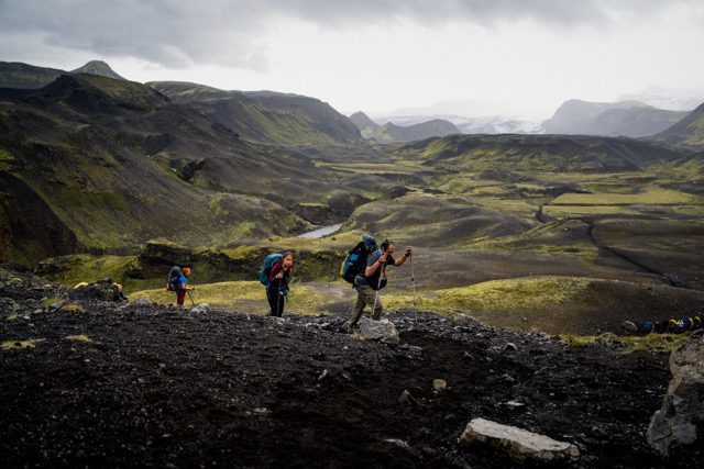 Hiking in Iceland on the Laugavegur trail