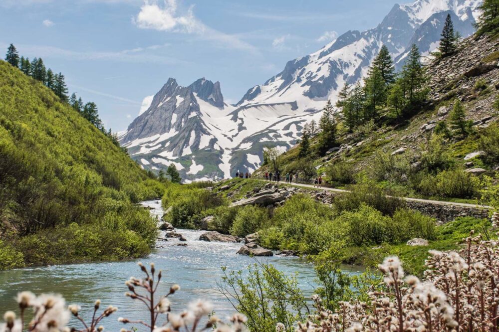 Mountain landscape on the MBT Mont Blanc Round Tour