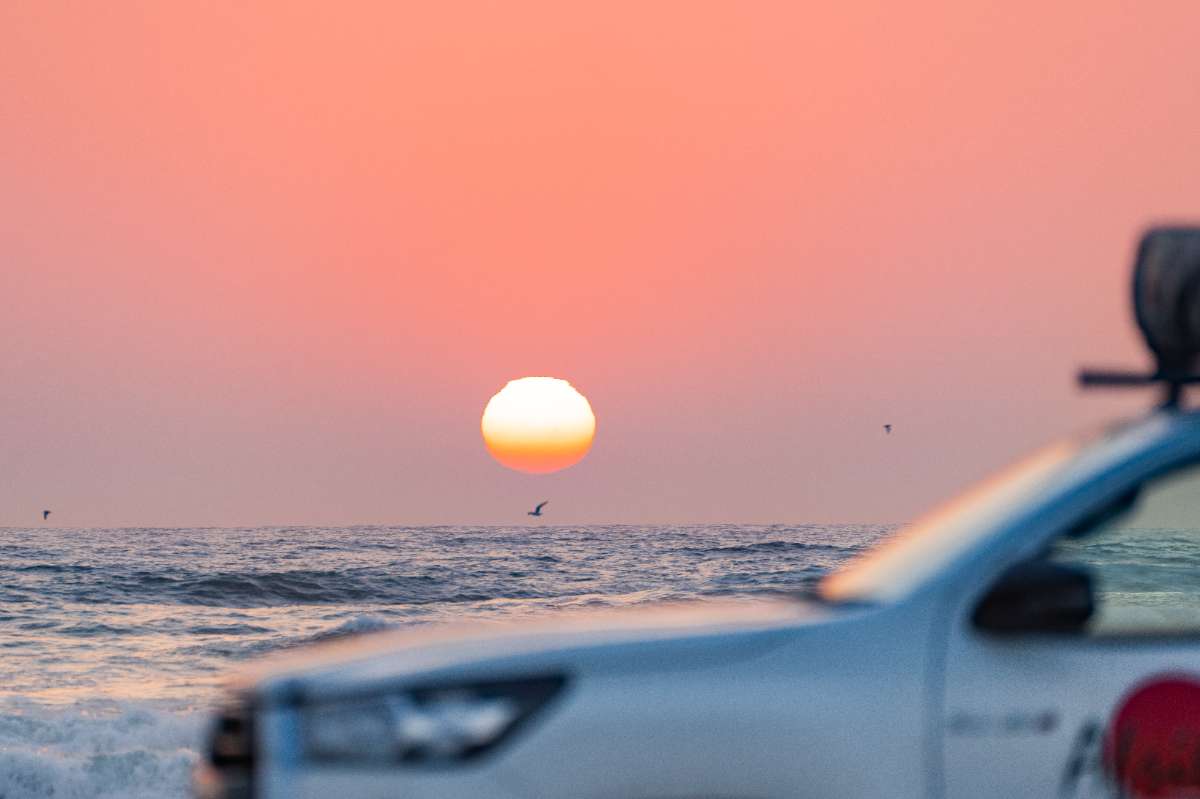 Coucher de soleil, Namibie