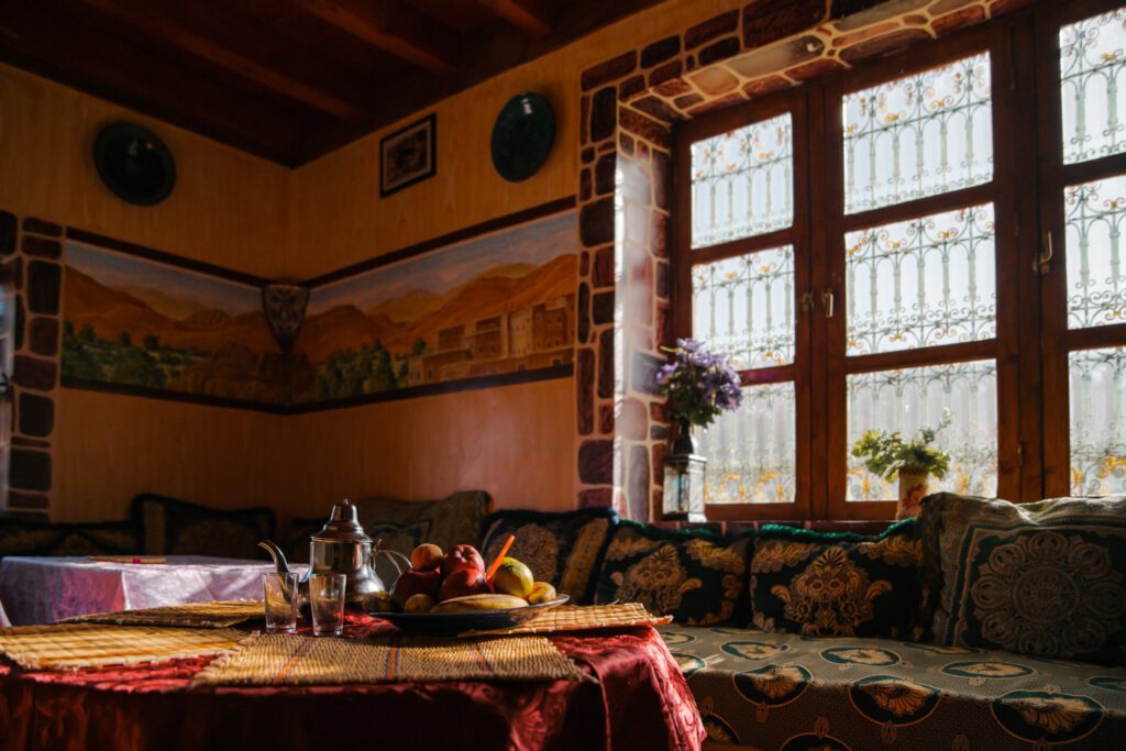 guest house au maroc dans l'atlas pendant l'atlas trail