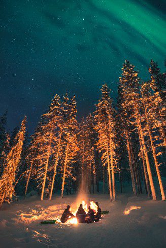 aurores boréales laponie