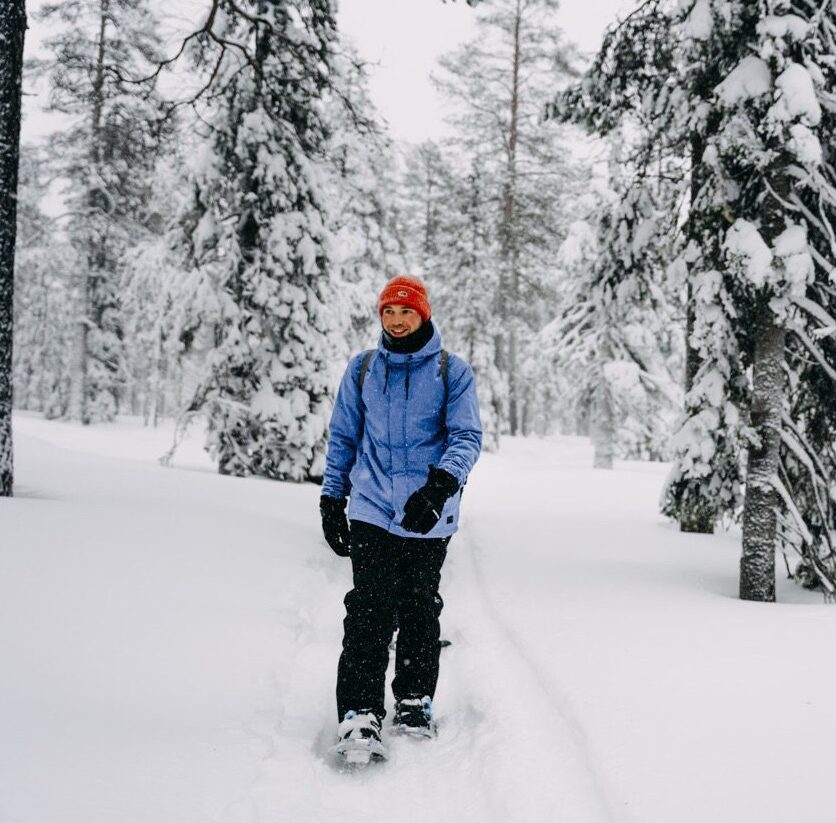 Snowshoe hike Lapland