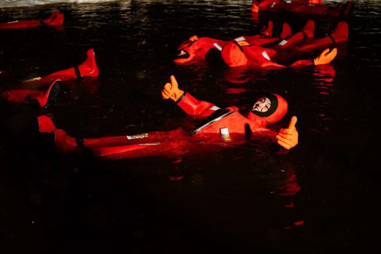 Eis schwimmendes Lappland