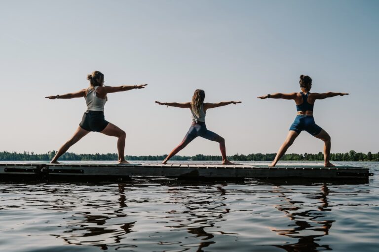 yoga nordic woods glamping