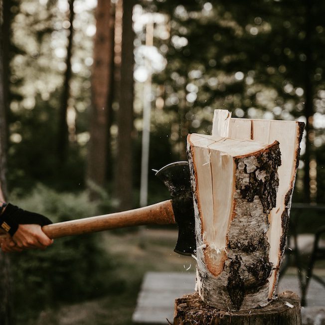 houthakken nordic woods glamping