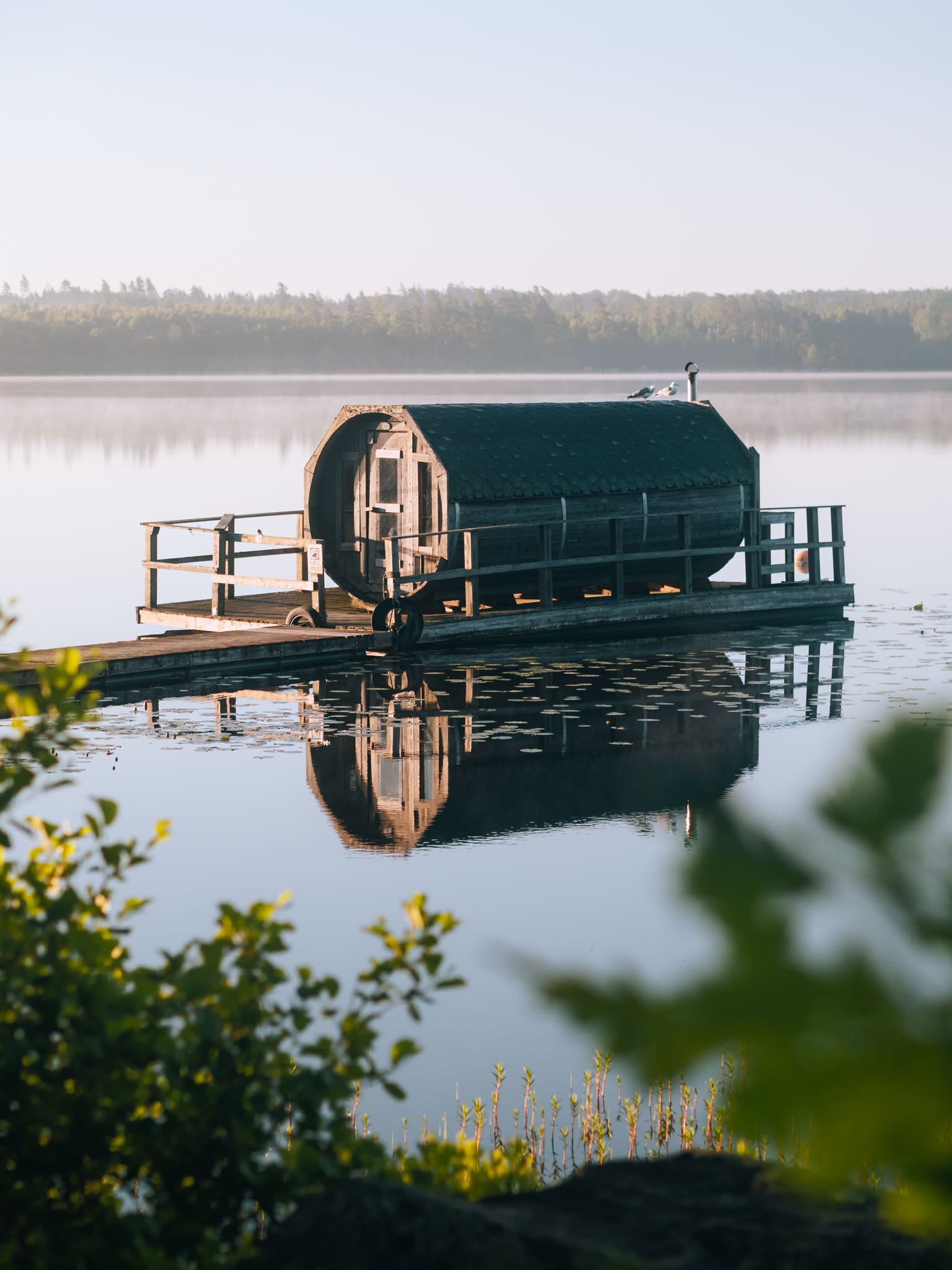 Sauna on the lake Nordic Woods glamping