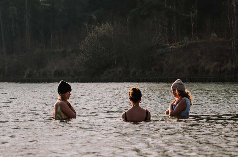 Koude training in de Ieperenplas