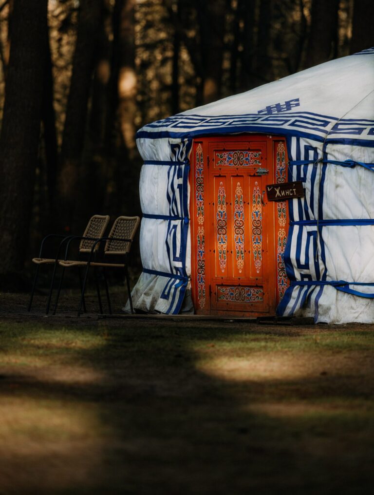 Finse yurt in de bossen in drenthe