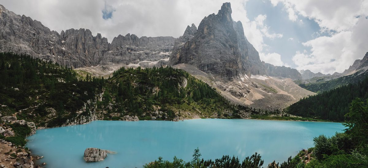 Lago di Sorapis hiking Dolomites Hiking Dolomites Walking Dolomites
