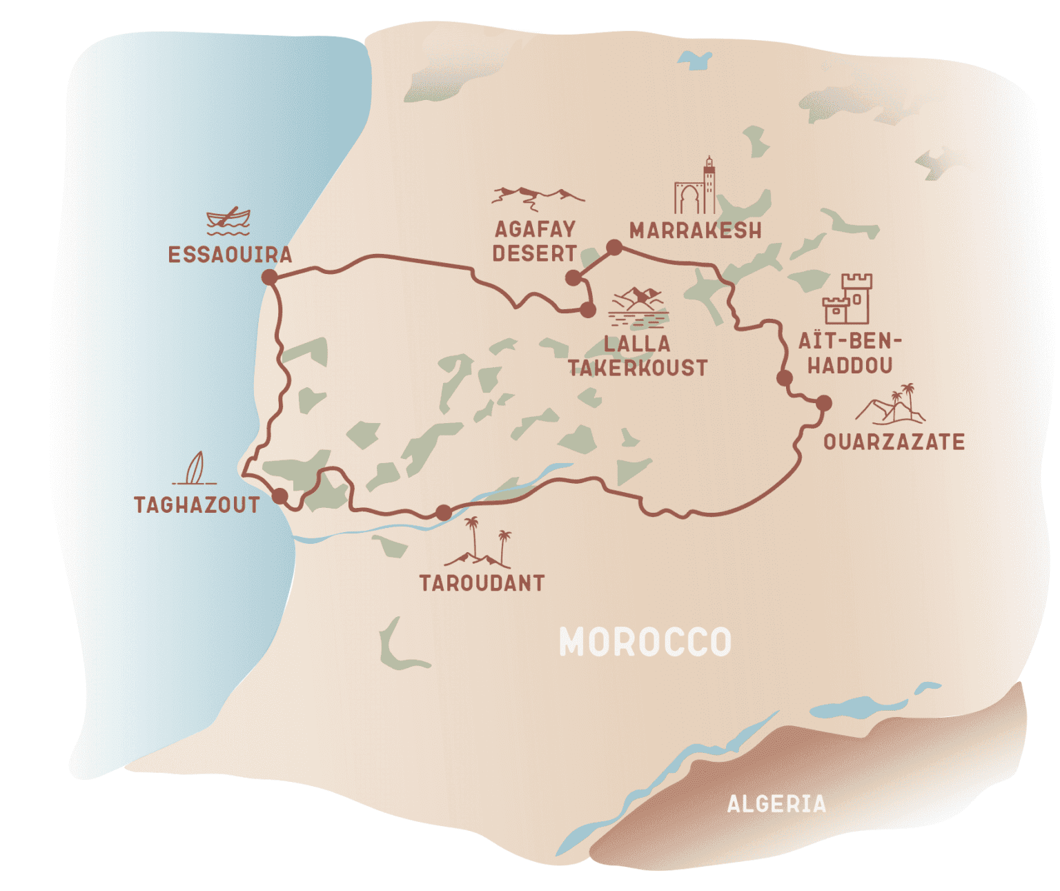 Carte Maroc