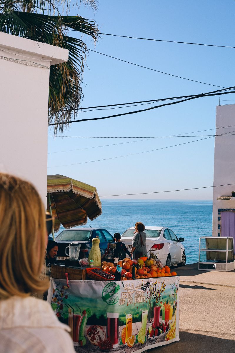 Blick auf das Meer in Marokko