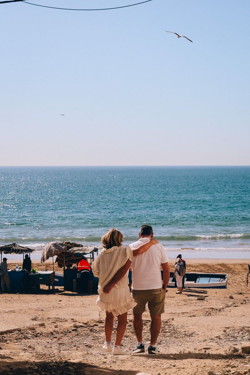 Blick auf das Meer in Marokko