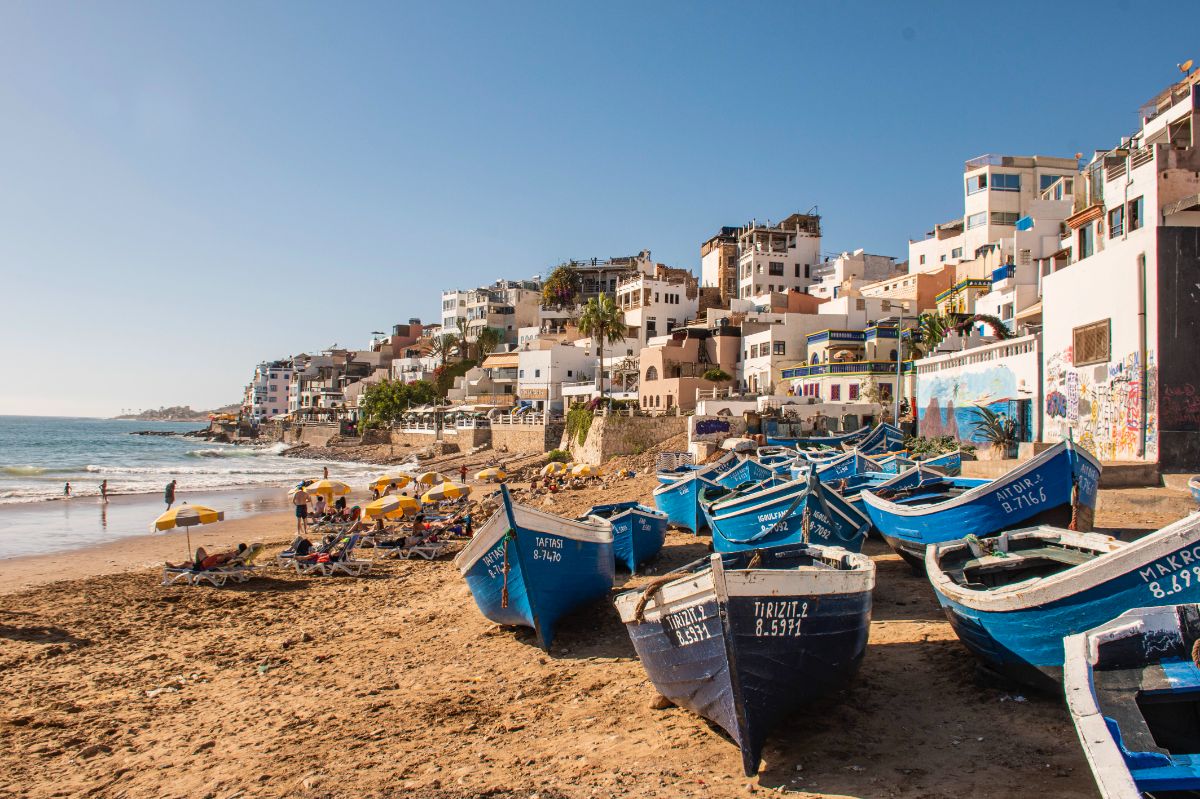 Blick auf das Meer in Marokko