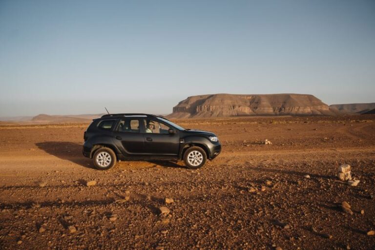 Dacia Duster in the desert in Morocco