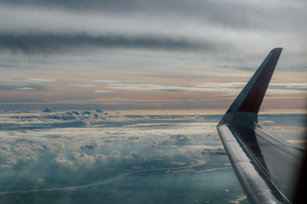 The Jordan Trail, flight to Amman